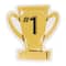 24 Packs: 8 ct. (192 total) 7" Trophy Shaped Snack Plates by Celebrate It™
